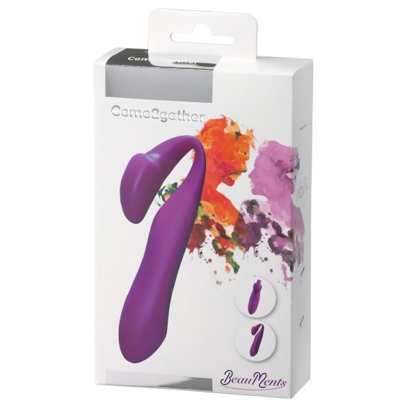 BeauMents Come2gether - vibrador pareja recargable, resistente al agua (lila)