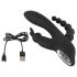 SMILE Triple - Vibrador impermeable de 3 puntas con batería (negro)