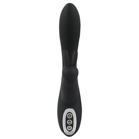 SMILE Triple - vibrador recargable triple impermeable silicona negro