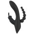 SMILE Triple - Vibrador impermeable de 3 puntas con batería (negro)