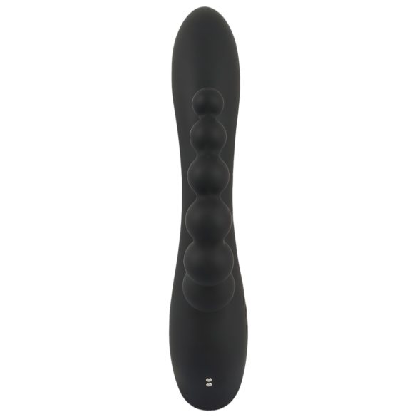SMILE Triple - vibrador recargable triple impermeable silicona negro