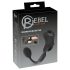 Rebel - anillo doble con vibrador anal (negro)