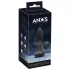 ANOS - vibrador anal rotatorio con cuentas - silicona negra