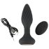ANOS - Vibrador anal perlas giratorias (negro)