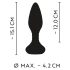 ANOS - estimulador anal giratorio con cuentas (negro)