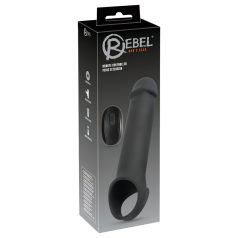   Rebel - funda vibratoria con control remoto y batería (negro)