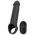 Rebel - funda vibratoria con control remoto y batería (negro)
