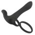 Black Velvet - vibrador y anillo 2 en 1 recargable (negro)