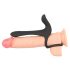 Black Velvet - vibrador y anillo 2 en 1 recargable (negro)
