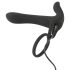 Black Velvet - vibrador y anillo 2 en 1 recargable (negro)