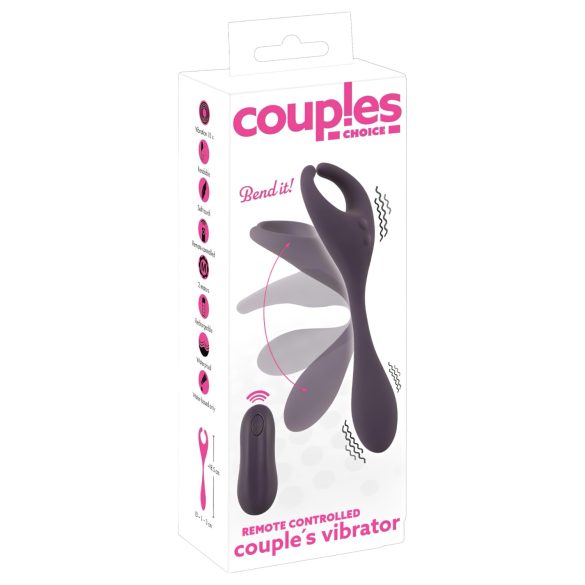 Elección de Parejas - vibrador dual inalámbrico (lila)