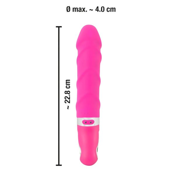 SMILE Soft - vibrador recargable con calor - silicona rosa