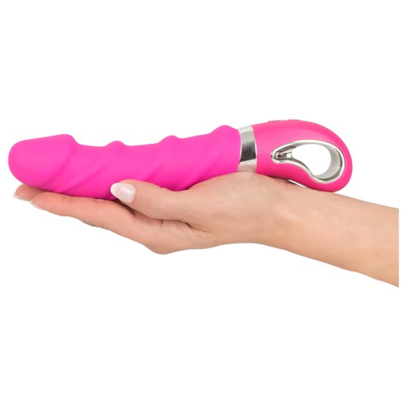 SMILE Soft - vibrador recargable con calor - silicona rosa