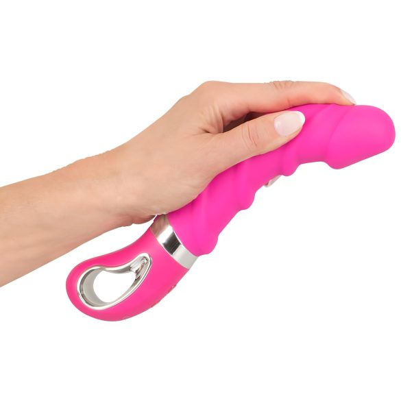 SMILE Soft - vibrador recargable con calor - silicona rosa