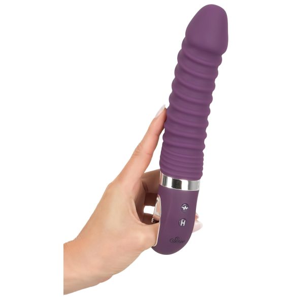 SMILE Soft - vibrador recargable con calefacción - silicona lila