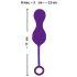SMILE RC Bolas de Amor - huevo vibrador inalámbrico recargable (lila)