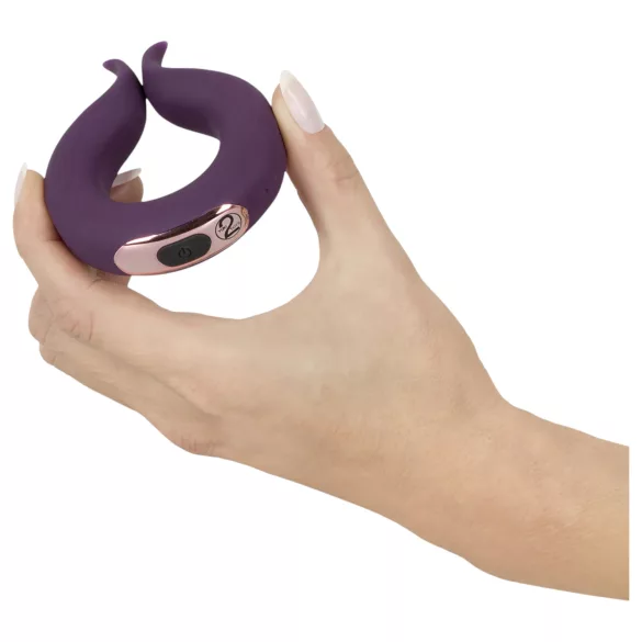 Couples Choice - anillo para pene recargable doble motor silicona lila