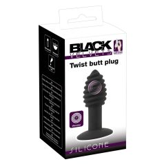   Black Velvet Twist - recargable vibrador anal silicona (negro)