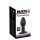 Black Velvet Twist - recargable vibrador anal silicona (negro)