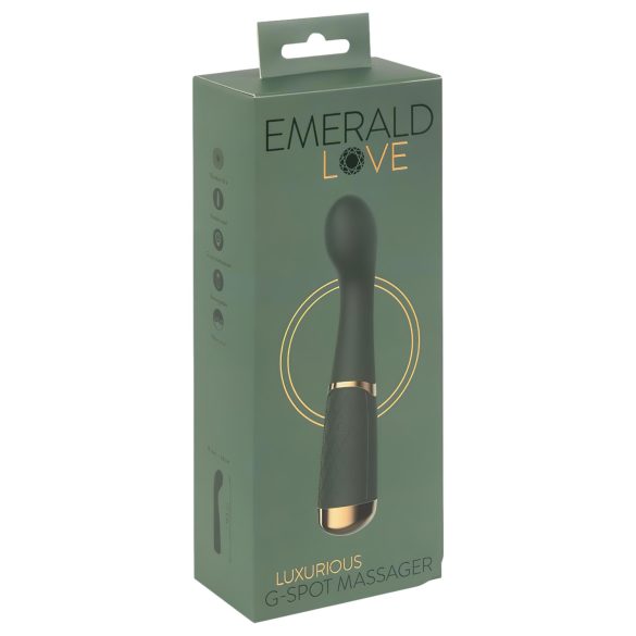 Emerald Love - vibrador punto G recargable e impermeable (verde)