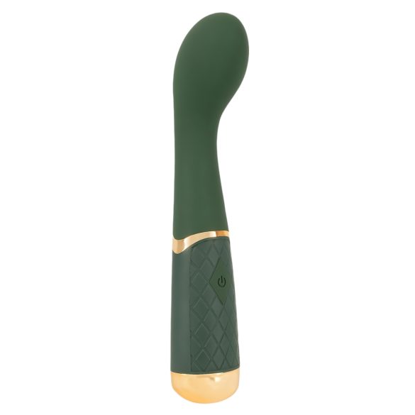 Emerald Love - vibrador punto G recargable impermeable silicona verde
