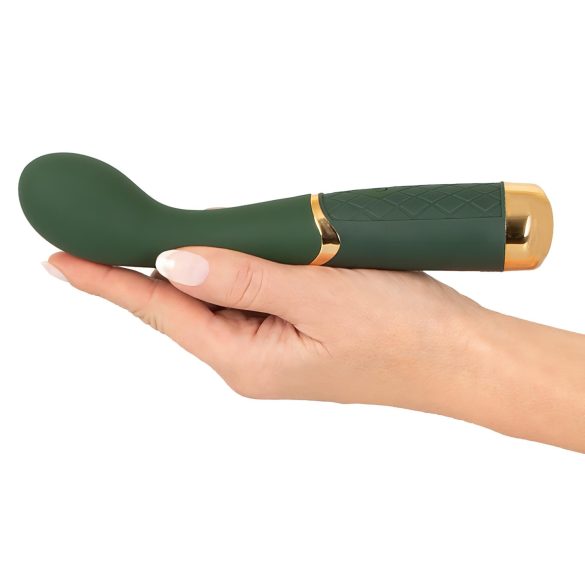 Emerald Love - vibrador punto G recargable impermeable silicona verde