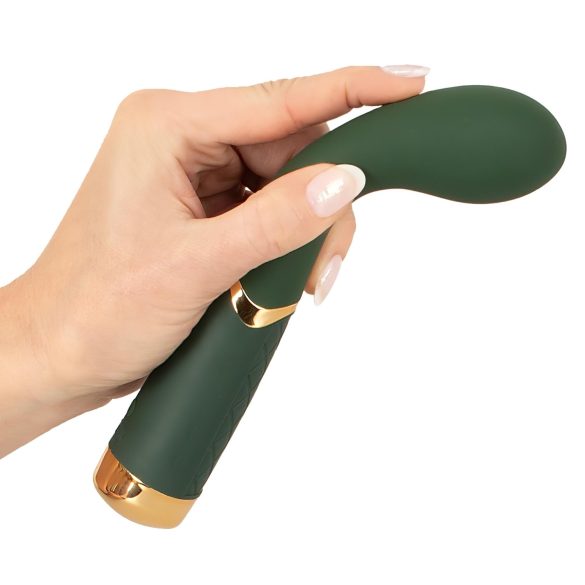 Emerald Love - vibrador punto G recargable impermeable silicona verde