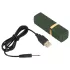 Emerald Love - vibrador en forma de barra de labios recargable e impermeable (rojo)