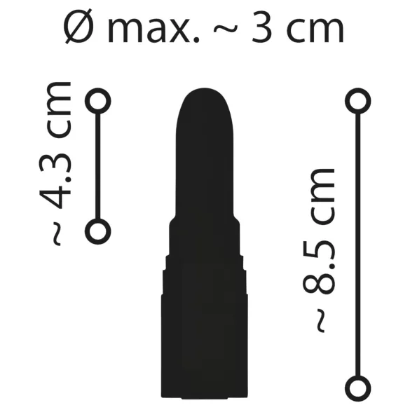 Emerald Love - vibrador en forma de barra de labios recargable e impermeable (rojo)