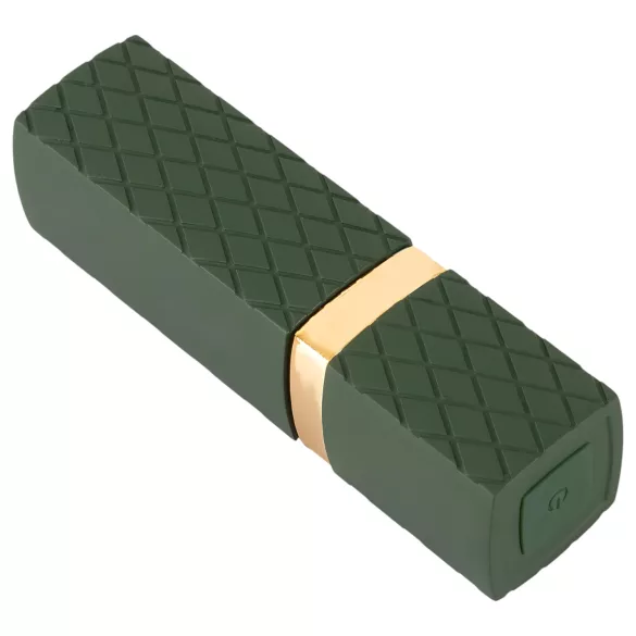 Emerald Love - vibrador en forma de barra de labios recargable e impermeable (rojo)