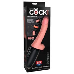 King Cock Plus 6,5 - vibrador natural con testículos