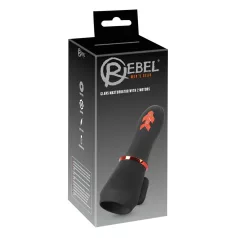   Rebel - vibrador para pene con 2 motores recargable - silicona negra
