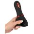 Rebel - Vibrador de bellota recargable con 2 motores (negro)