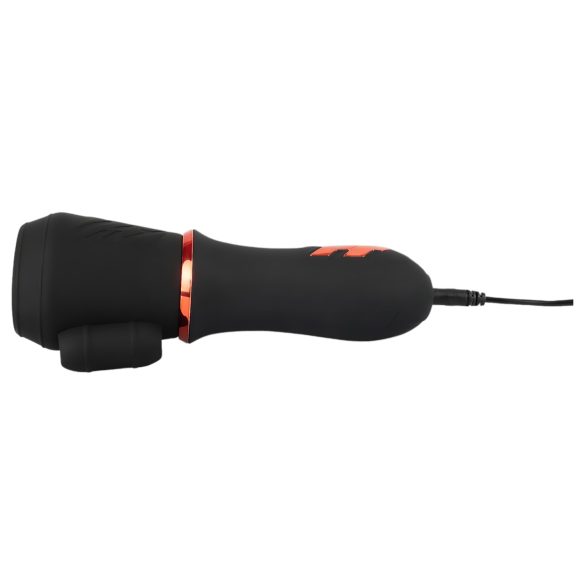 Rebel - vibrador para pene con 2 motores recargable - silicona negra