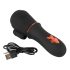 Rebel - vibrador de glande recargable, 2 motores (negro)