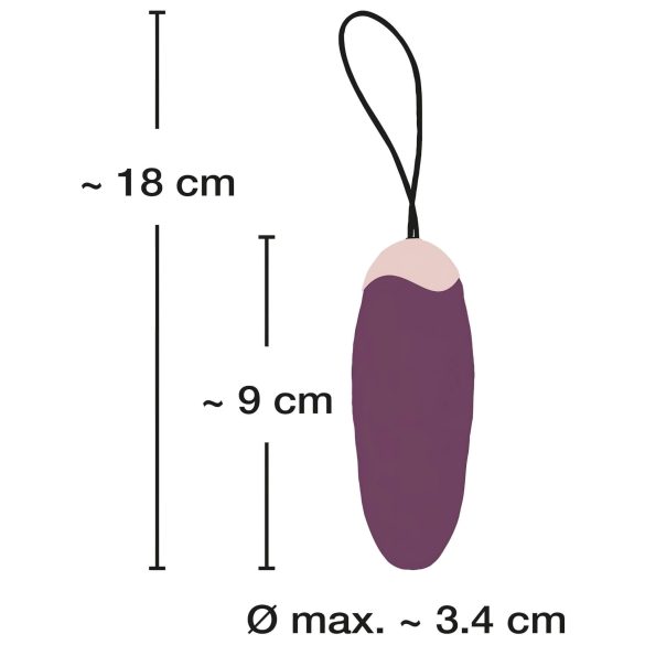 Javida Shaking Love - huevo vibrador con control remoto - vibración pulsante