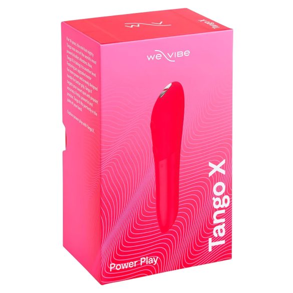 We-Vibe Tango X - vibrador tipo bala recargable impermeable coral