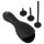 Rebel - vibrador estimulante con dilatador (negro)