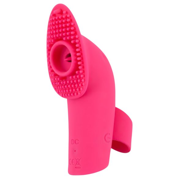 SMILE Licking - Vibrador de Dedo con Ondas de Aire y Lengua (Rosa)