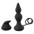 Rebel 2en1 anillo vibrador anal radio con batería (negro)
