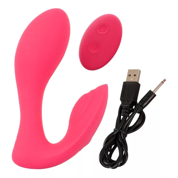 SMILE - vibrador para braguitas recargable 2 en 1 con control remoto - rosa