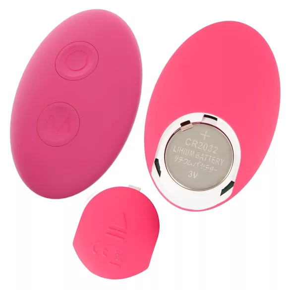 SMILE - vibrador para braguitas recargable 2 en 1 con control remoto - rosa
