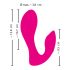 SMILE Panty - vibrador 2 en 1 recargable y con control remoto (rosa)