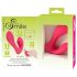 SMILE Panty - vibrador 2 en 1 recargable y con control remoto (rosa)