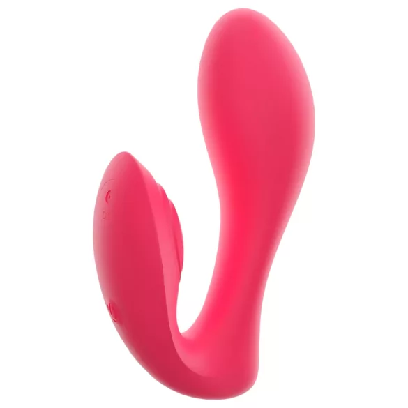 SMILE - vibrador para braguitas recargable 2 en 1 con control remoto - rosa