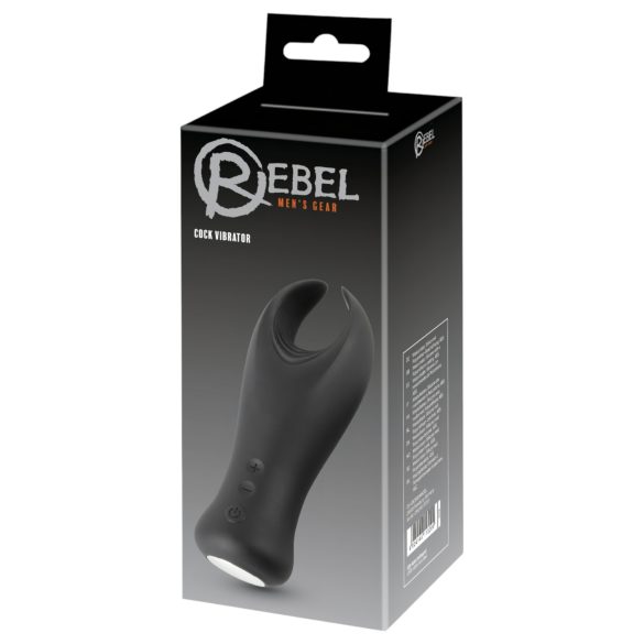 Rebel - masturbador vibrador para glande - silicona negra
