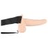 You2Toys Strap-on: Consolador Hueco Ajustable (Color Natural)