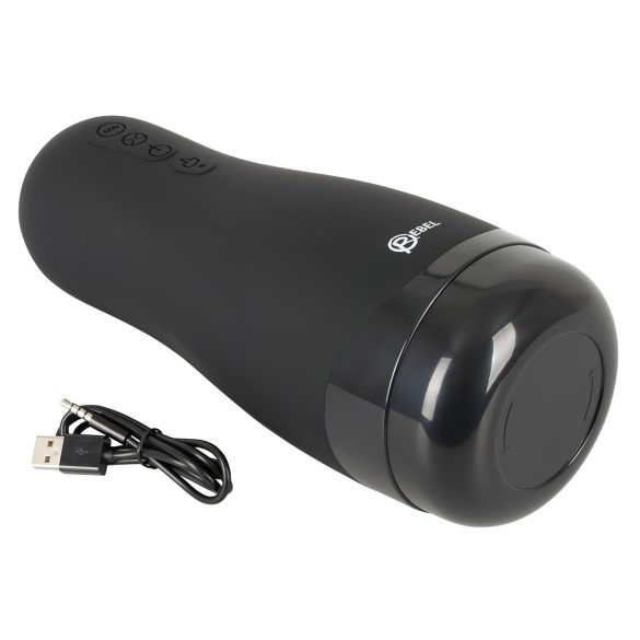 Rebel - masturbador masculino 3 funciones con calor recargable