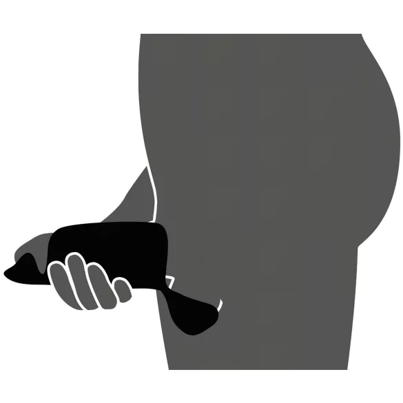 Rebel - vibrador para el glande de 3 motores (negro)