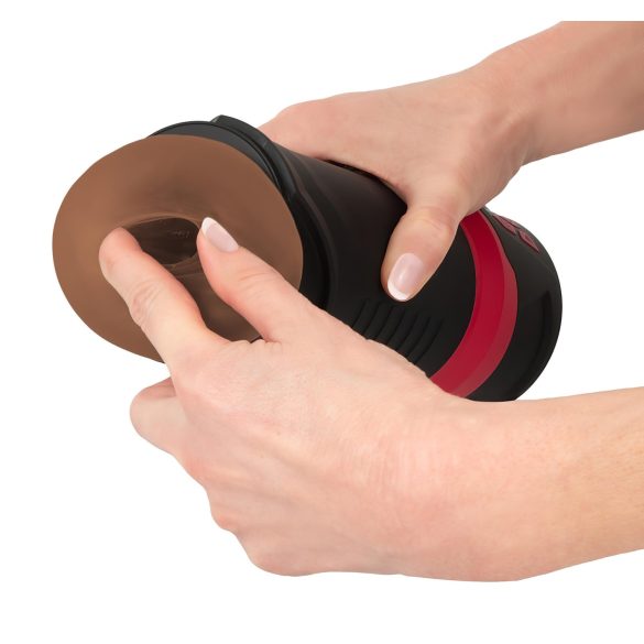 WYNE 04 - masturbador recargable con vibración y succión - marrón